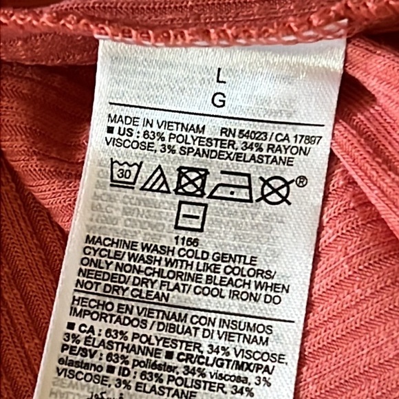 Old Navy Luxe ribbed Swing Tank Top Size Large - Picture 5 of 6